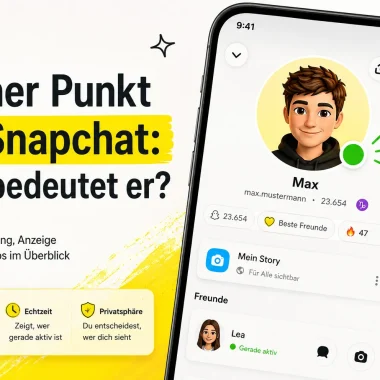 Grüner Punkt bei Snapchat: Was bedeutet er?