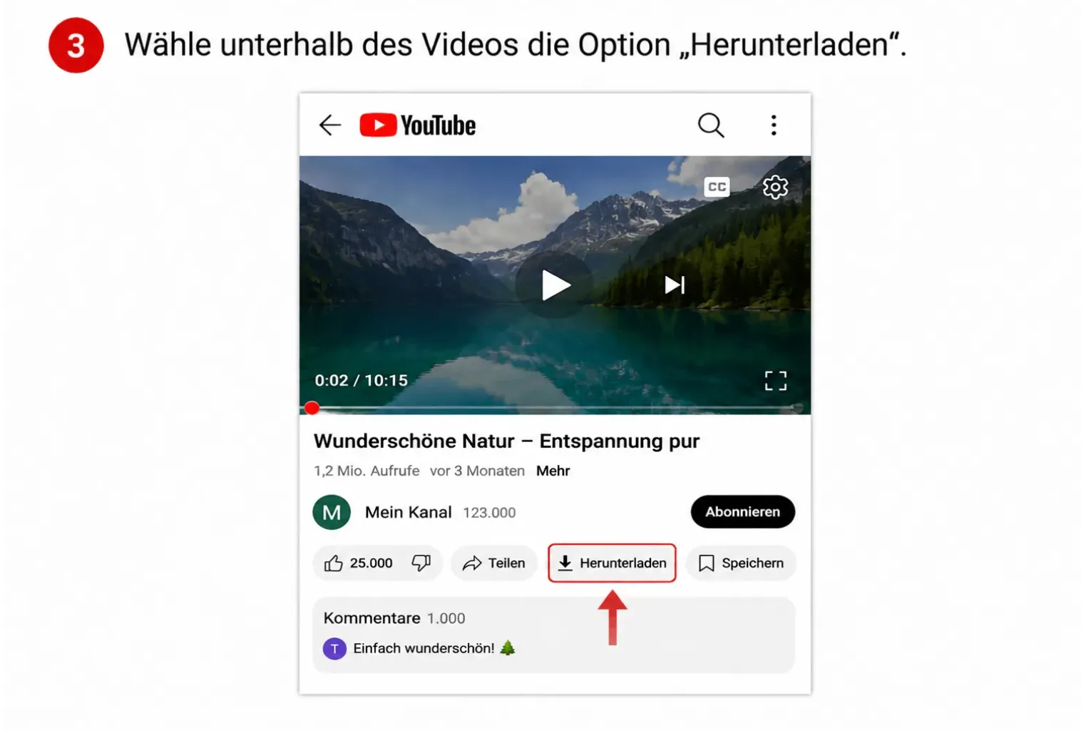YouTube-Video herunterladen: So geht’s einfach und schnell 5 des videos die option herunterladen