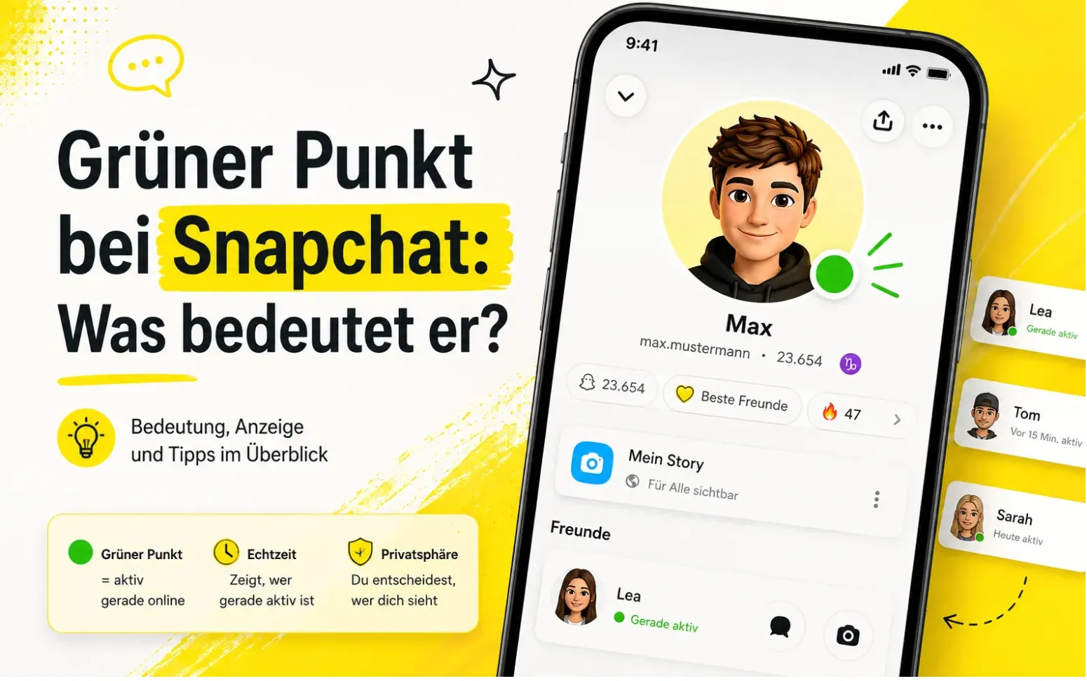 grüner punk bei snapchat