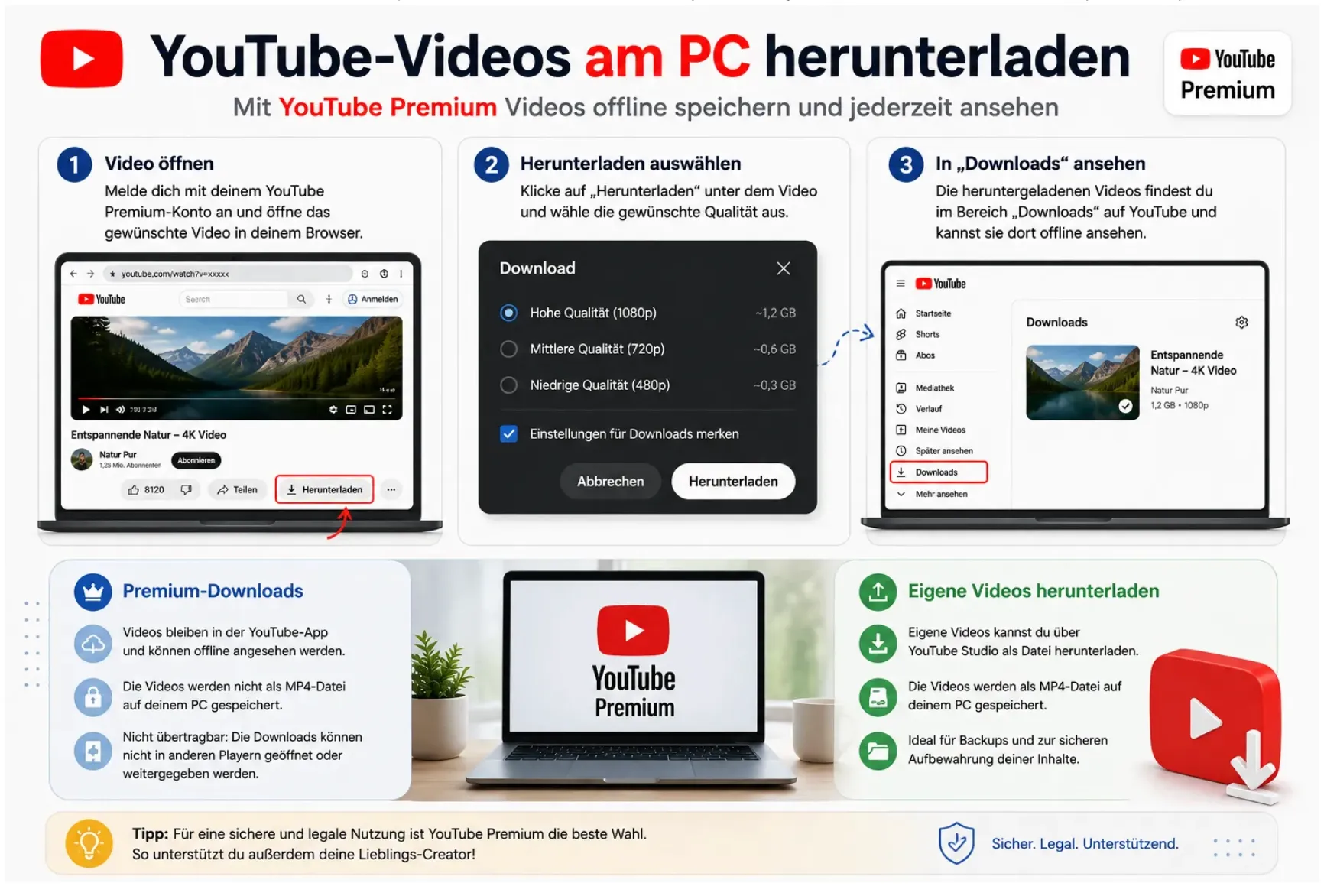 YouTube-Video herunterladen: So geht’s einfach und schnell 9 youtube videos am pc herunterladen