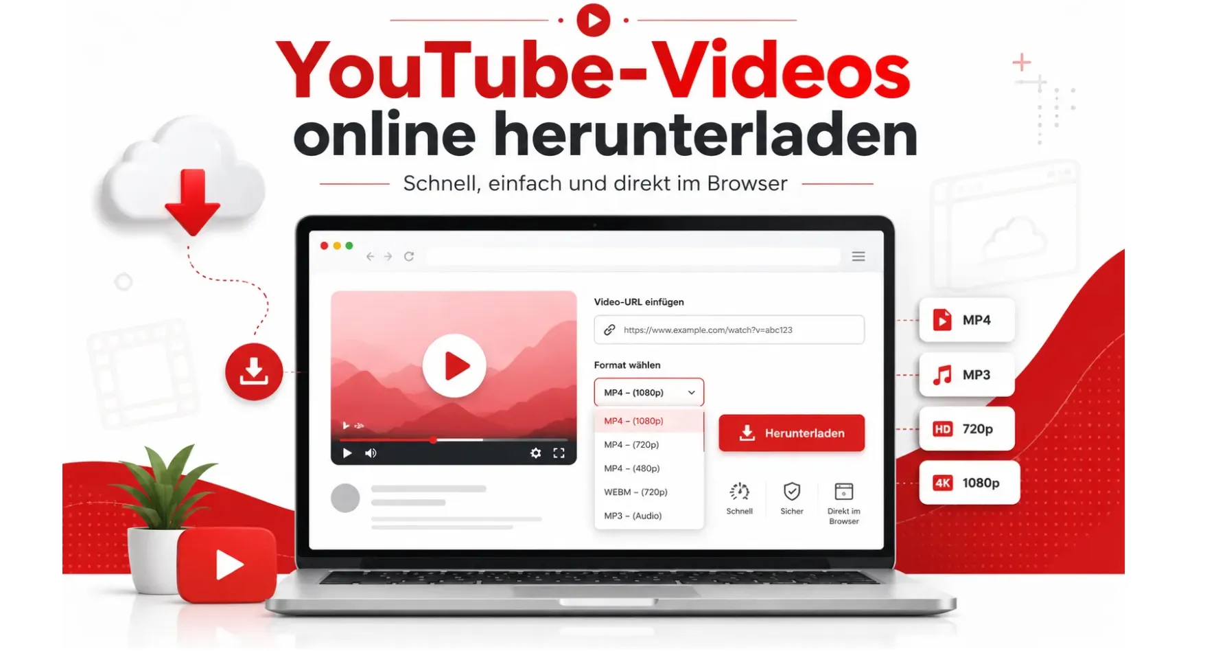 YouTube-Video herunterladen: So geht’s einfach und schnell 8 youtube videos online herunterladen