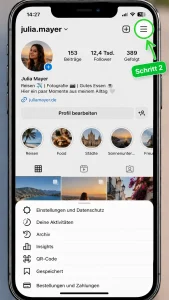 Instagram Enge Freunde: Bedeutung, Story und grüner Kreis einfach erklärt 3 instagram enge freunde menue oeffnen