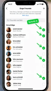 Instagram Enge Freunde: Bedeutung, Story und grüner Kreis einfach erklärt 6 instagram enge freunde personen hinzufuegen