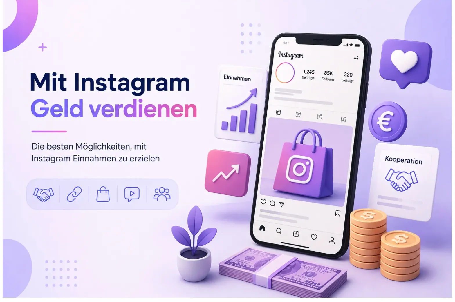 mit instagram geld verdienen