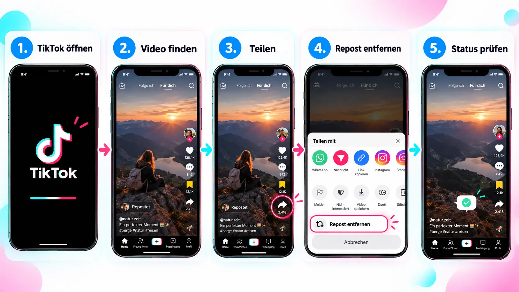 tiktok repost loeschen anleitung