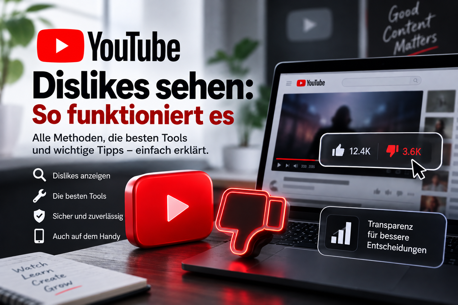 youtube dislikes sehen so funktioniert es