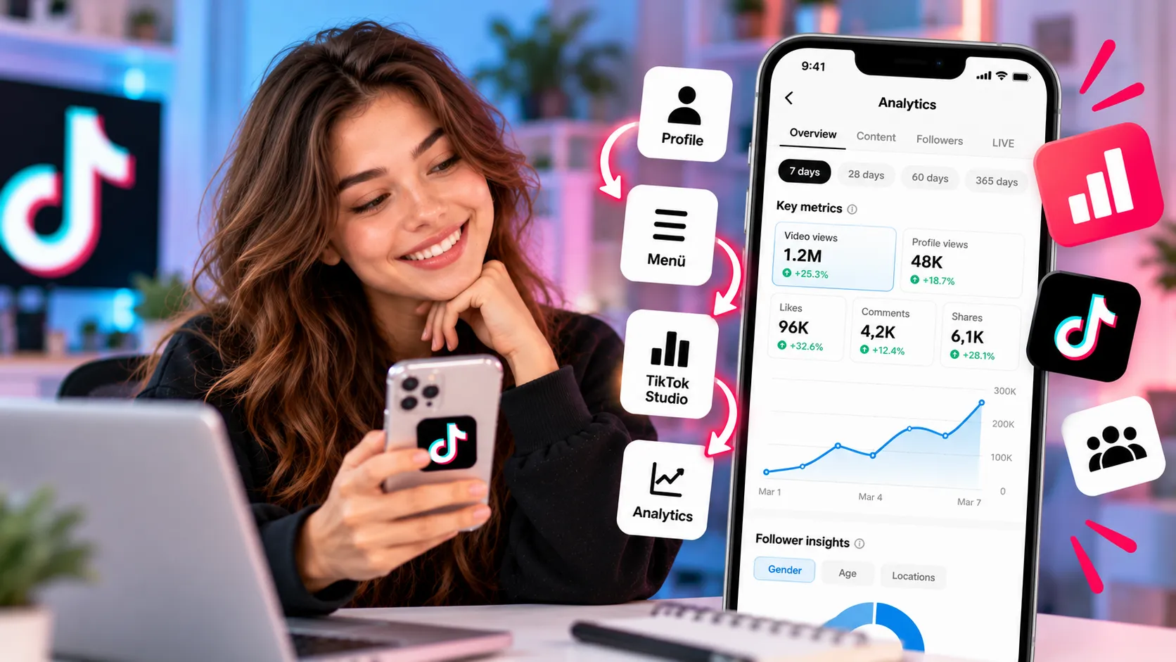 Mehr TikTok-Follower bekommen: 8 Tipps für 2026 2 kostenlose tiktok follower bekommen