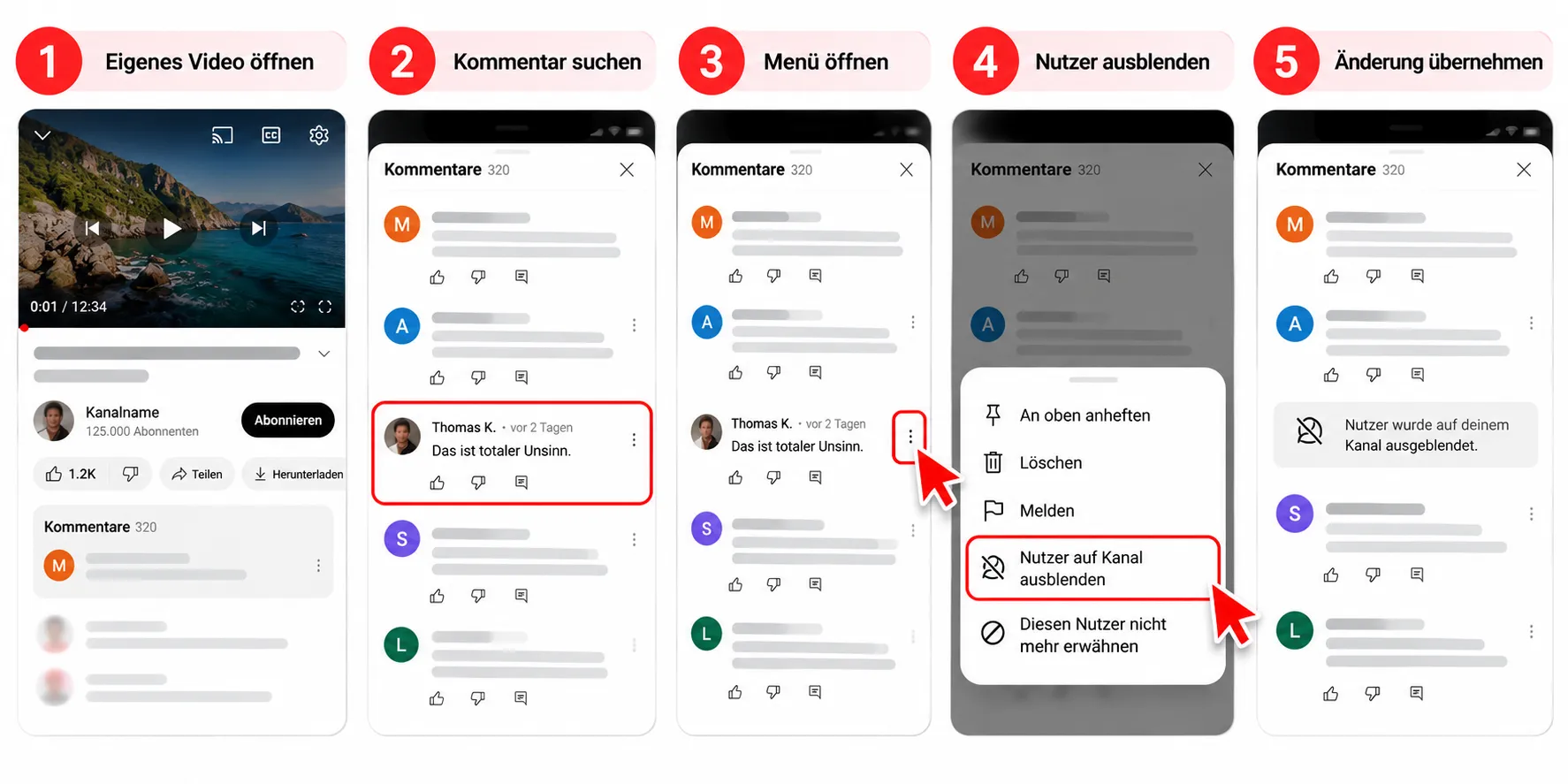youtube kanaele aus empfehlungen ausblenden