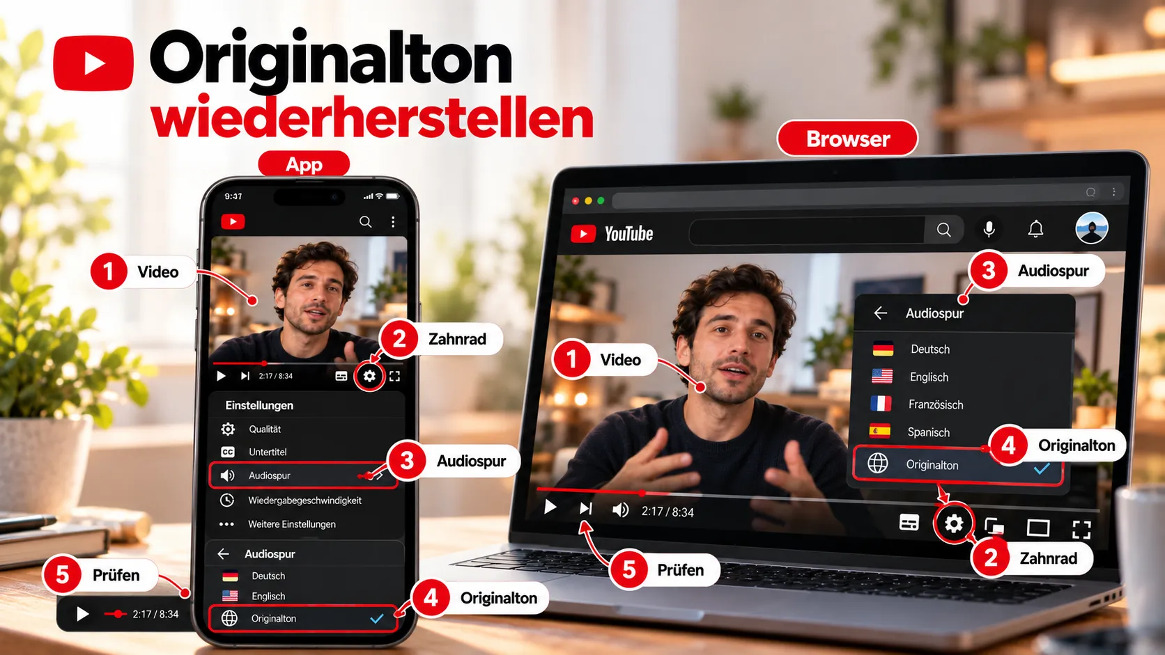 youtube originalton app browser