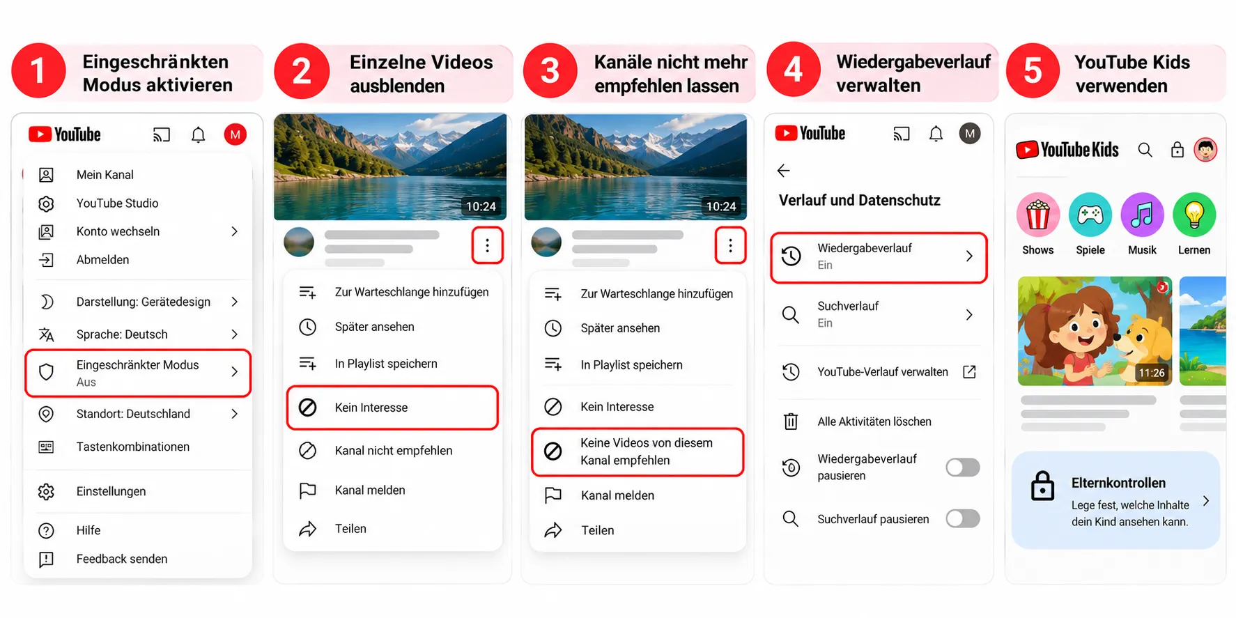 youtube videos und unerwuenschte inhalte sperren